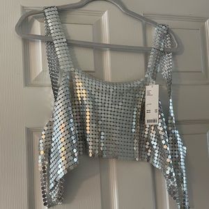 Urban Outfitters Metal Crop